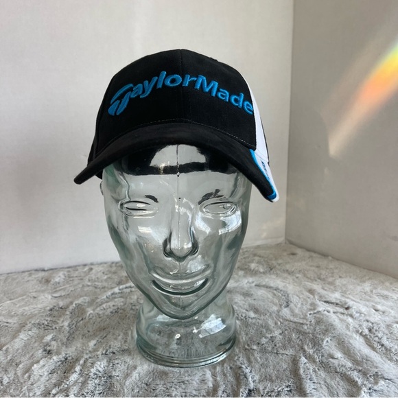 Carolina Panthers Hat Cap Strap Back Black Blue Taylormade NFL Football Mens - Picture 9 of 13